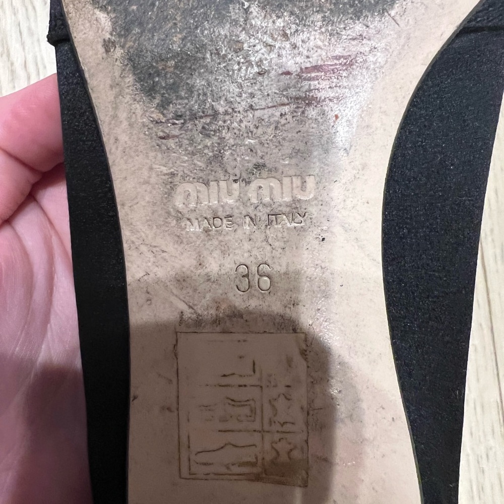 Miu Miu Women’s Flat Size 36 - Picture 3 of 6